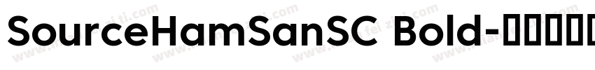 SourceHamSanSC Bold字体转换